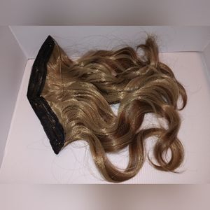 SYNETHETIC Curly Wavy Invisible Wire Clip In Extensions. #12/24 Size 4 16in